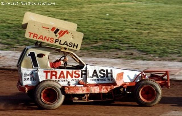 Transflash Freight sponsorship in 1985.