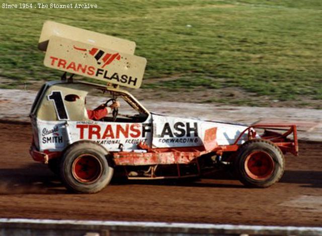 Transflash Freight sponsorship in 1985.