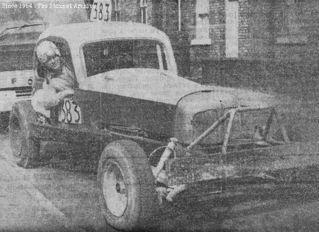 At his garage, 1969. This photo was part of an article in the South Yorkshire Times, Saturday August 30th 1969.