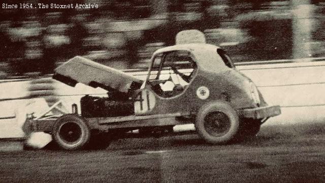 Over a barrel at Belle Vue, 1969. (Ray Liddy photo)