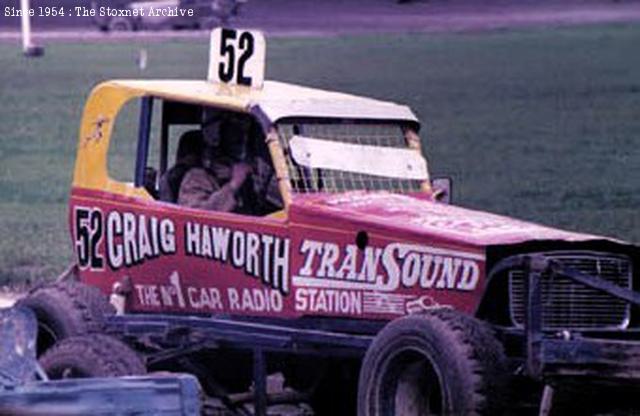 New roll cage rules meant another rollcage and the Transound car, in 1983.