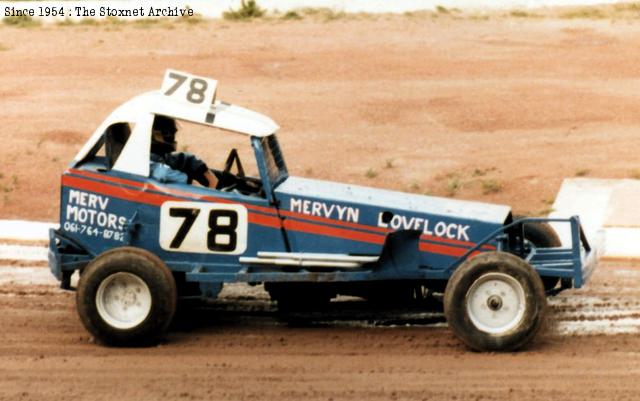 One of his few appearances in an F1. Belle Vue, 1983. (Bill Downs photo)