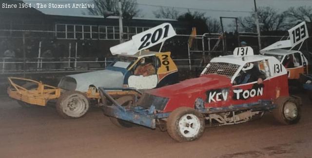 With stepbrother Steve at Long Eaton, 1997. (photo courtesy Steve Toon)