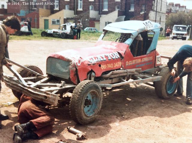 Hartlepool, 24th May 1981. This was Mike Close's 1977 World Final winning car. (Des Penny photo)