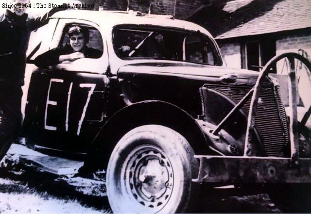 Before his first ever race. (from 1950s Stock Cars on Facebook)