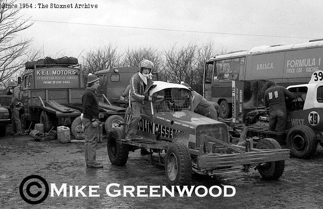 A young Colin prepares to go out on track. (Mike Greenwood photo)