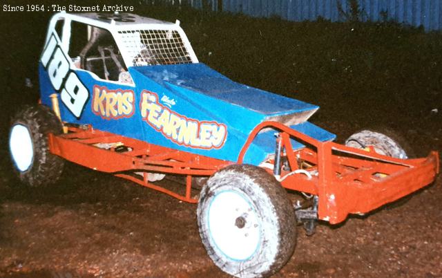 Former Ian Higgins car in the pits at Scunthorpe. (Jim Bethell photo)