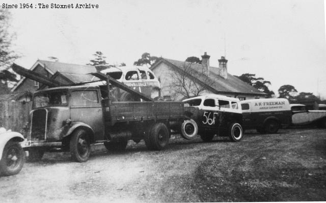 Another shot of the transport arrangements, 1955 (Les Hawkins photo)