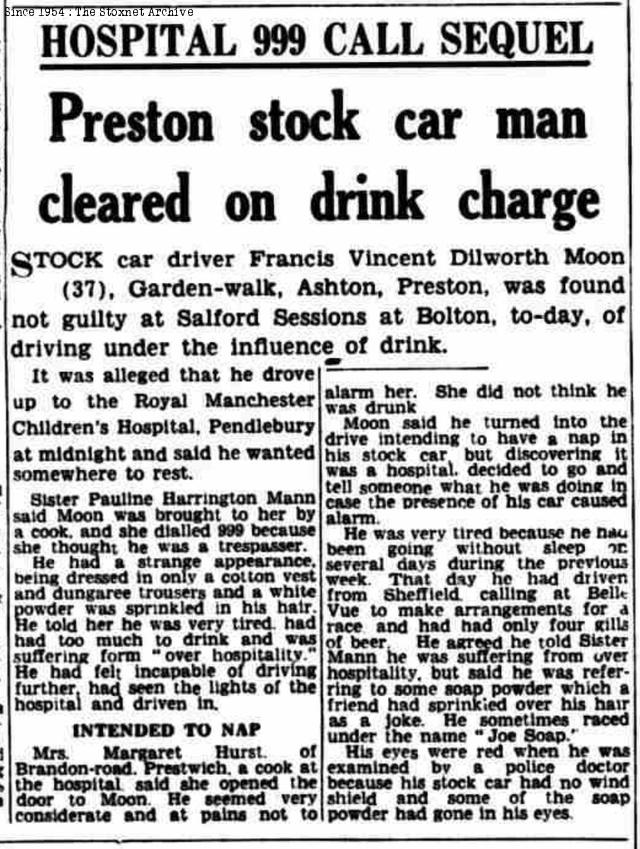 Lancashire Evening Post, 24th September 1954