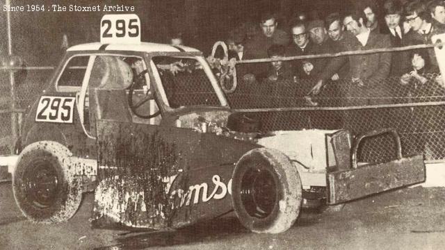 Not the best of starts - this was his debut meeting. Coventry, 1971. (Bert Tyler photo)