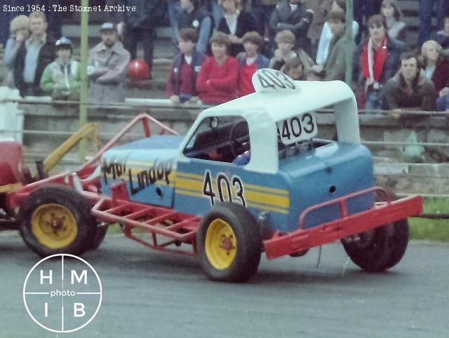 In a spot of bother at Blackburn, 1982. (HM/IB photo)