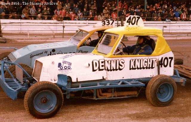 Former Willie Harrison and Brent Savage car. Northampton 1982. (Steve Botham photo)