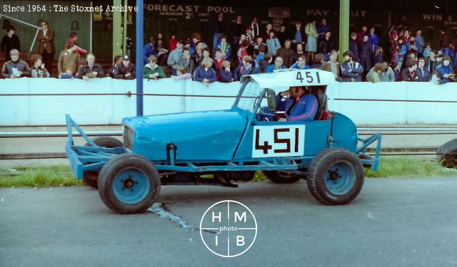 Hartlepool, 13th June 1982. His only race win. This is Frankie Wainman's 1976 car. (HM/IB photo)