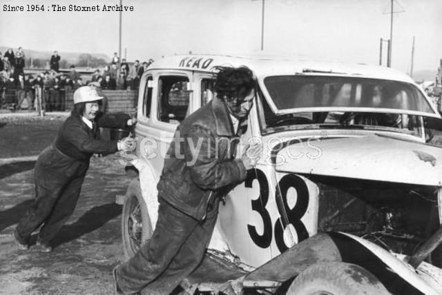 With John Goody at Neath Abbey, 1955. (Getty Images)