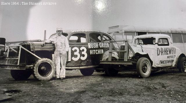 With brother Ernie's car. (Edna Ellis photo)