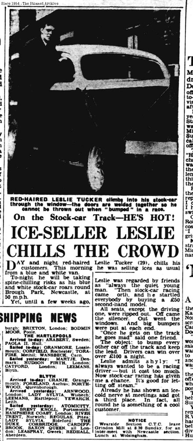 The Sunderland Echo, 28th August 1954.